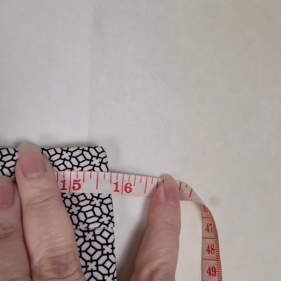 New Adrianna Papell Kate ivory black mosaic geometric print trouser pant size 6 - Picture 9 of 11